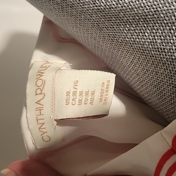 Cynthia Rowley Red Stripe Chevron Lined Tank Tunic Flowy Career XL - Picture 2 of 6